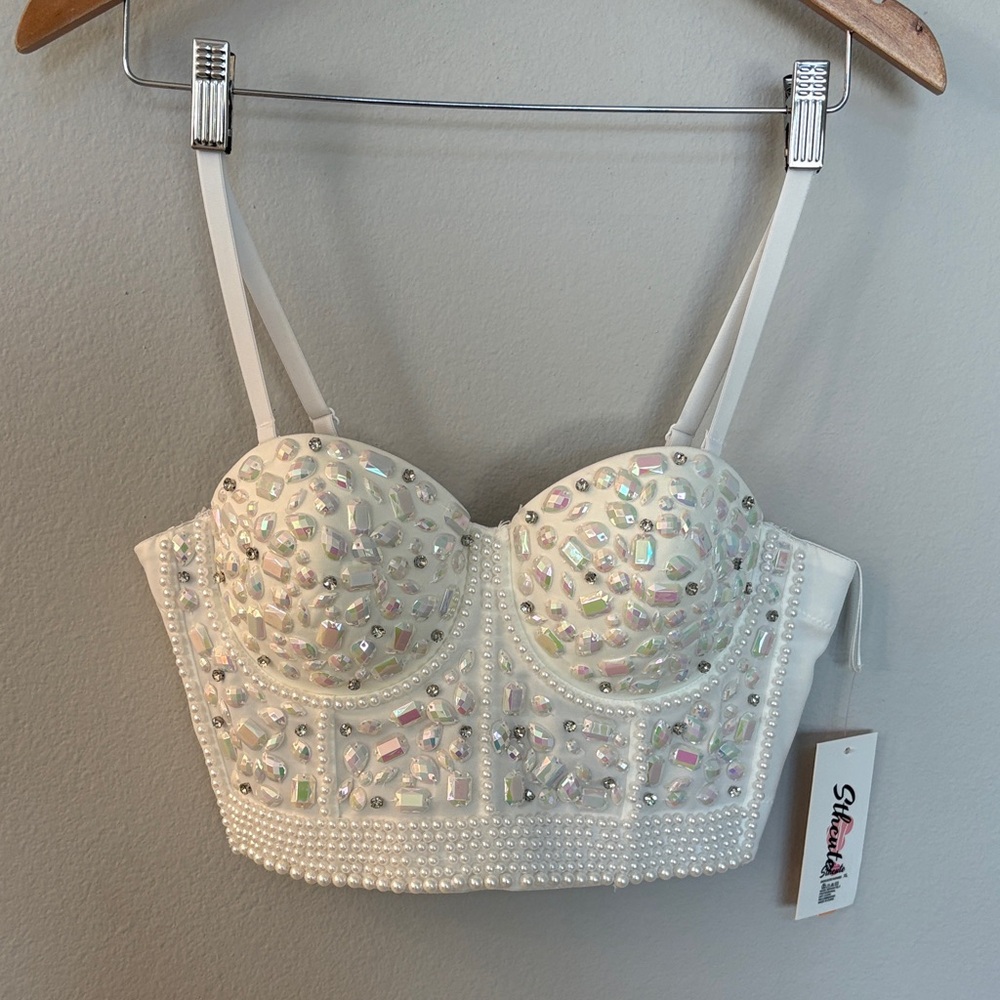 White Bustier Top